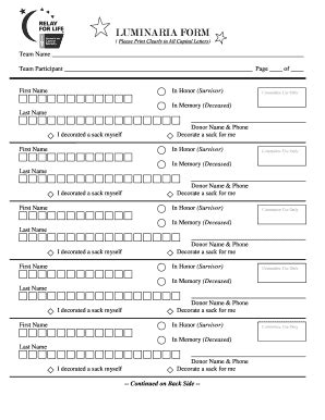 Fillable Online Relay Acsevents Please Print Clearly In All Capital