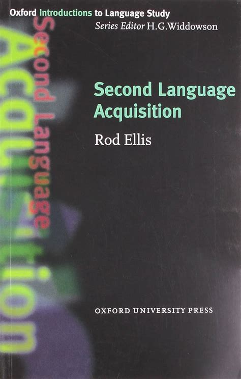 Second Language Acquisition Oxford Introduction To Language Study