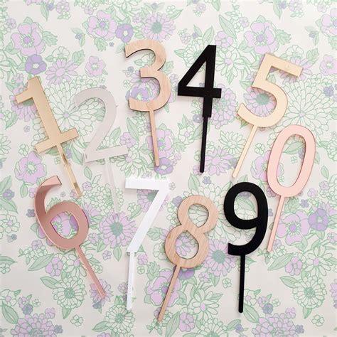 number cake topper ashwood lane