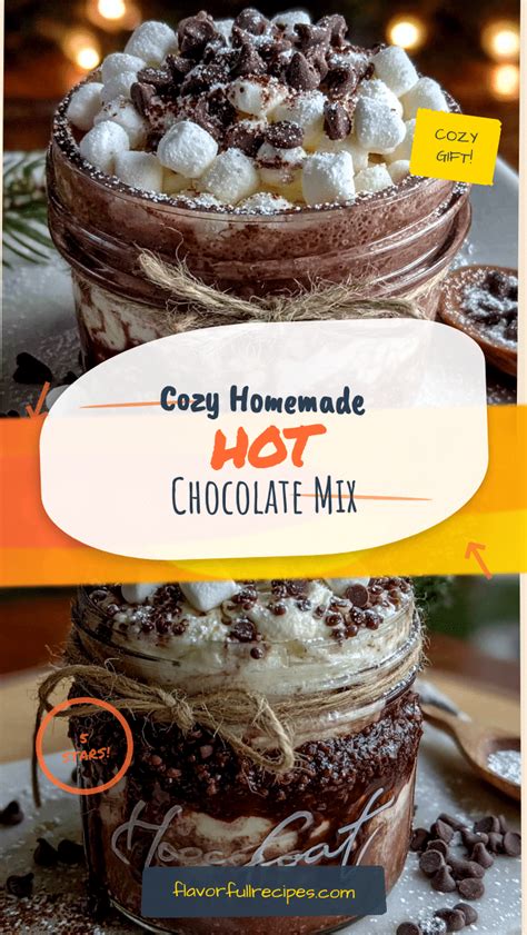 Homemade Hot Chocolate Mix In A Jar Perfect For Gifting