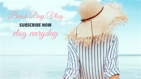 Beach Day Vlog Online Youtube Thumbnail Template Vistacreate