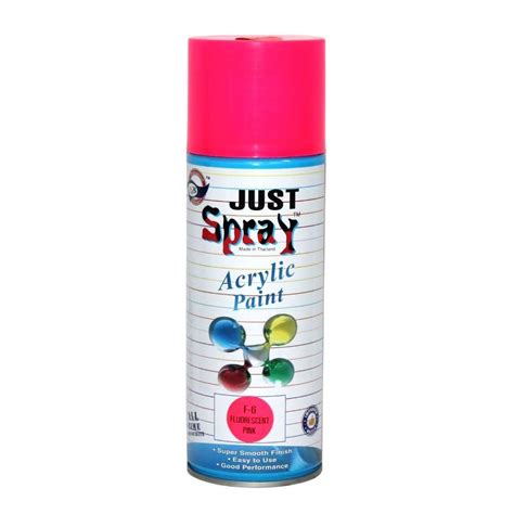 Just Spray Thailand Product F6 Fluorescent Pink Acrylic Aerosol