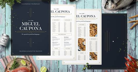 Rectangle Restaurant Menu Graphic Templates Envato Elements