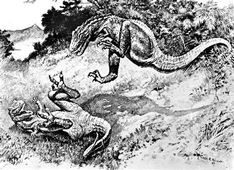 Dinosaurs Fighting Photograph by Science Source | Pixels