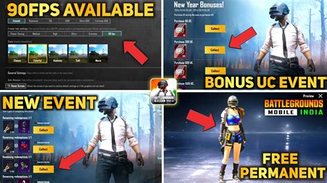 How To Enable 90Fps In Bgmi Bgmi Bonus Uc Event Is Here Bgmi