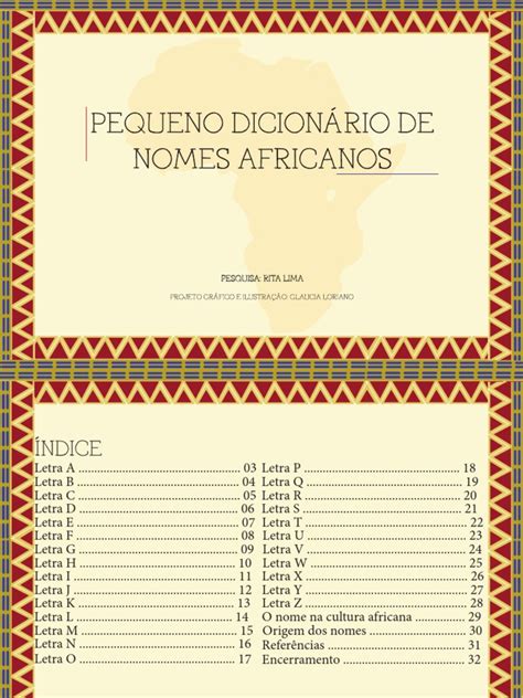Nomes Africanos E Seu Significado - Nomes Africanos e Seus Significados | PDF | Família | África