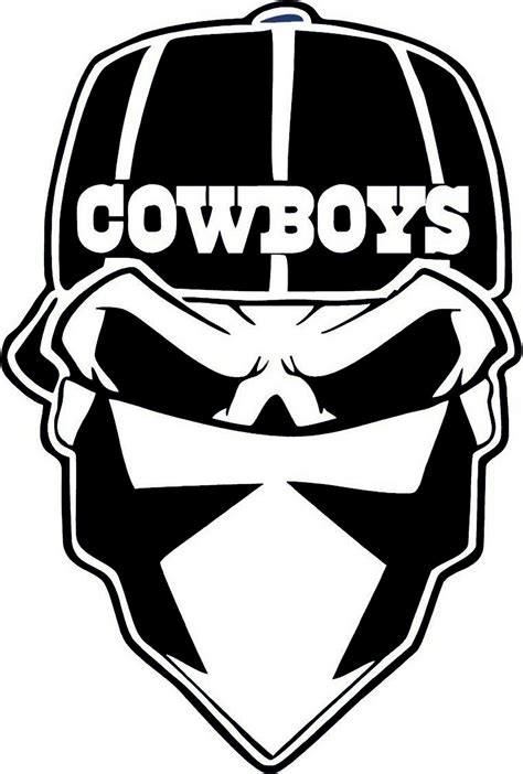 Dallas Cowboys Skull Vinyl Decal Car Truck Van SUV RV Sticker | Etsy