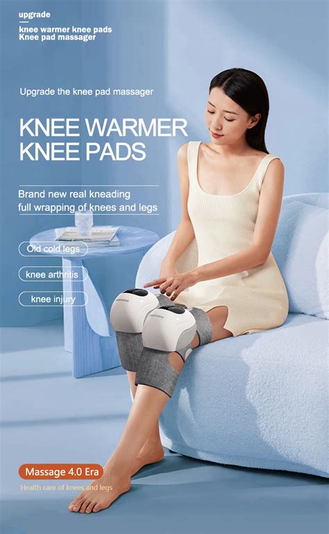 Hezheng Upgraded Knee Massager Cordless Massager With Heat Compression