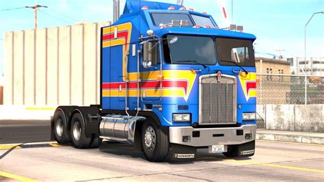 American Truck Simulator Kenworth K100e Aerodyne Vit Transporting Lye