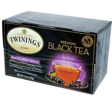 Twinings Premium Black Tea Blackcurrant Breeze 20 Tea Bags 1 41 Oz