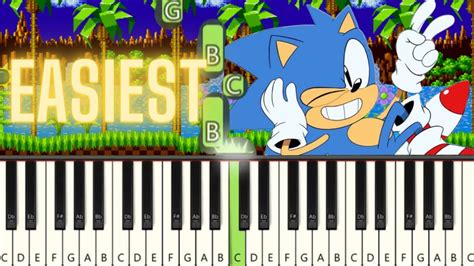 Easy Sonic The Hedgehog Green Hill Zone Piano Tutorial Youtube