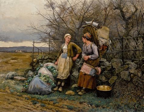 Daniel Ridgway Knight A Halt 1890 Tutt Art Pittura Scultura