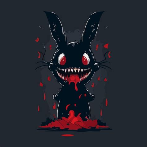 Premium Vector Zombies Rabbit Cartoon Illustration Vector