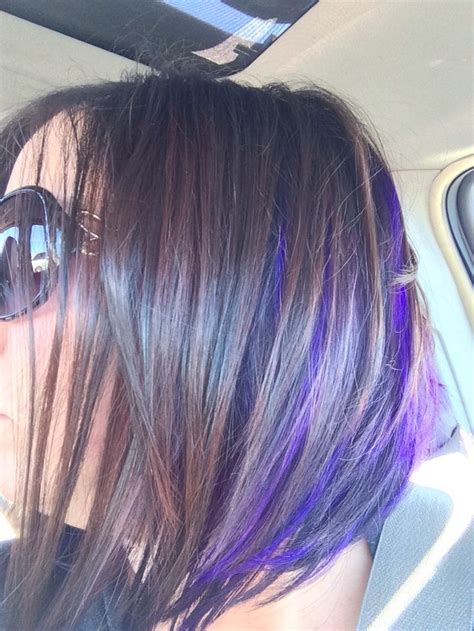 Purple Peekaboo Hair On Pinterest Peekaboo Hair Colors Purple Peekaboo Hair Purple Brown