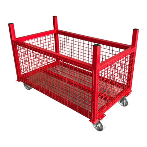 Rolling Crate Cart For Material Handling Pipe Fabricators Bandb