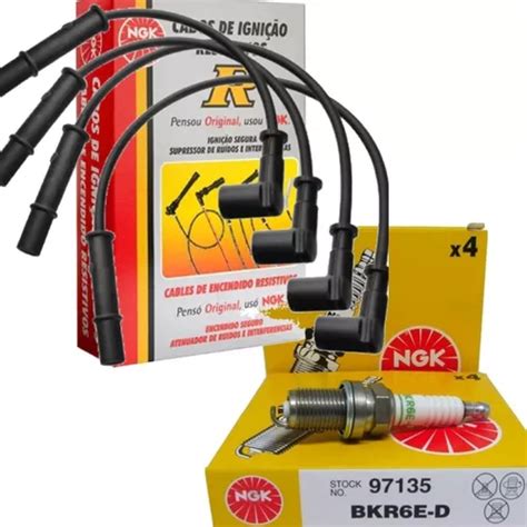 Kit Cabos E Velas Ngk Renault Logan Sandero Symbol V