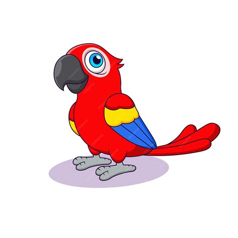 Premium Vector Cartoon Cute Baby Parrot Cute Animal Cartoon Vector