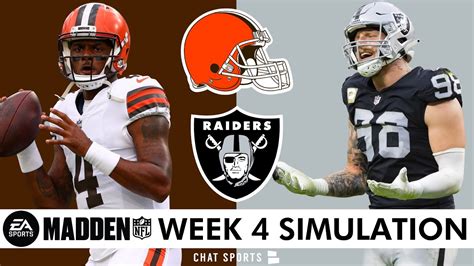 Browns Vs Raiders Simulation Reaction For 2024 Nfl Season Browns