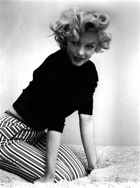 Marilyn Monroe In Striped Pants 1953 © Ben Ross Marylin Monroe Fotos