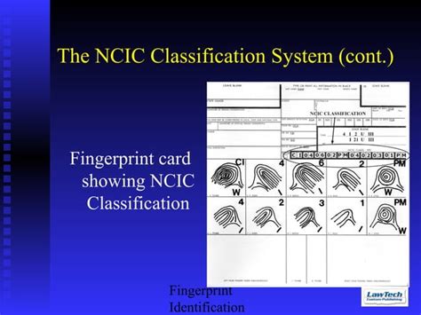 Fingerprint Classification Systems Henry And Ncic Ppt