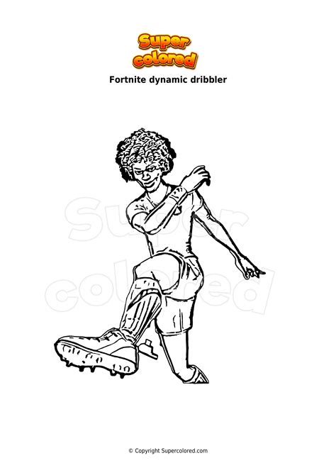 Coloring Page Fortnite Dynamic Dribbler Supercolored The Best Porn