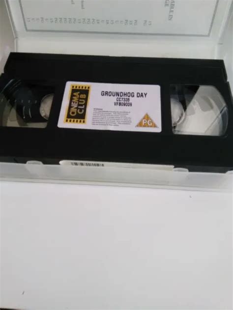 Groundhog Day Bill Murray Vhs Cert Pg Picclick Uk