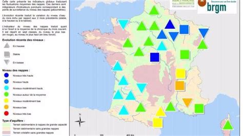 Tat Des Nappes Phr Atiques En France Au Er Mars