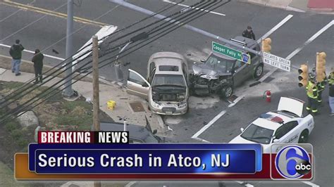 Man Hospitalized After Serious Crash On White Horse Pike In Atco Nj