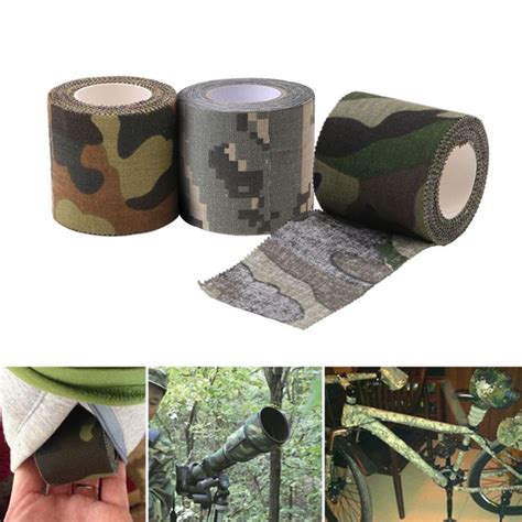 Self Adhesive Non Woven Camouflage Cohesive Camping Hunting Camo