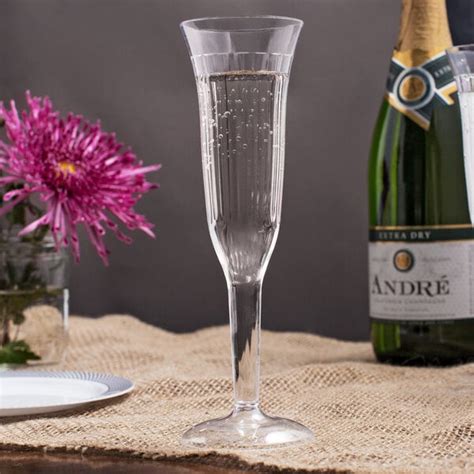 Bulk Plastic Champagne Flutes Clear 5 Oz 96 Case