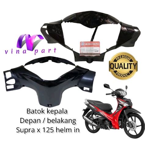 Jual Batok Kepala Depan Atau Belakang Supra X 125 Helm In Hitam Kyz