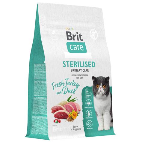 Brit Care Cat Sterilised Urinary Care сухой корм для стерилизованных ...