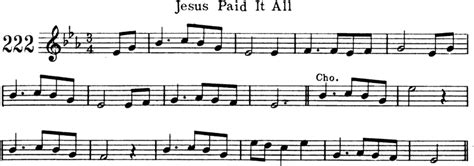 Jesus Paid It All | Free Violin Sheet Music