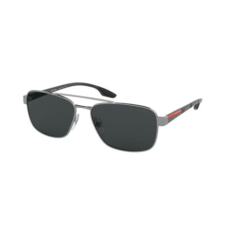 Prada Linea Rossa PS 51US 5AV5Z1 Gunmetal Sunglasses Man