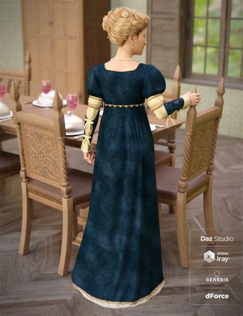 Dforce Renaissance Dress For Genesis Female S D Models For Daz