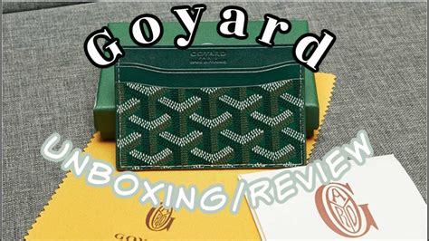 Goyard Card Holder Unboxing Review Youtube