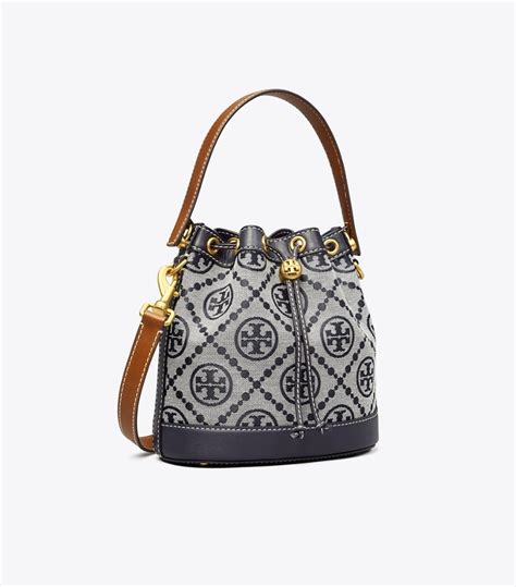 T Monogram Bucket Bag Womens Designer Crossbody Bags Tory Burch