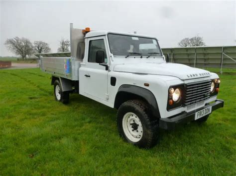 LAND ROVER DEFENDER 130 TDCi PUMA CHASSIS CAB TIPPER DROP SIDE CHERRY