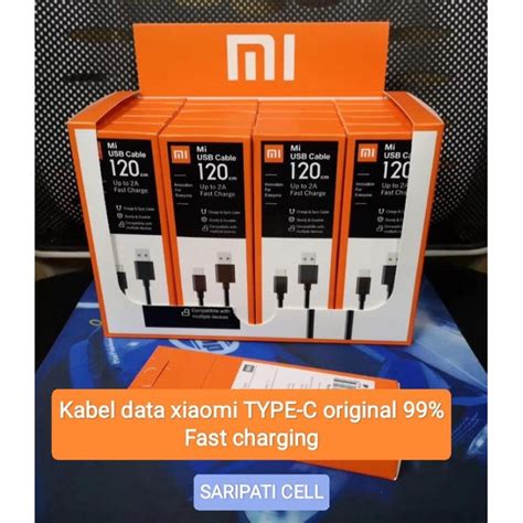 Jual Kabel Data Xiaomi Type C Original Fast Charging Kotak