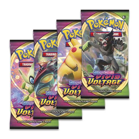 Pokémon Booster Pack Sands Vivid Voltage Art Set Official Factory Sealed