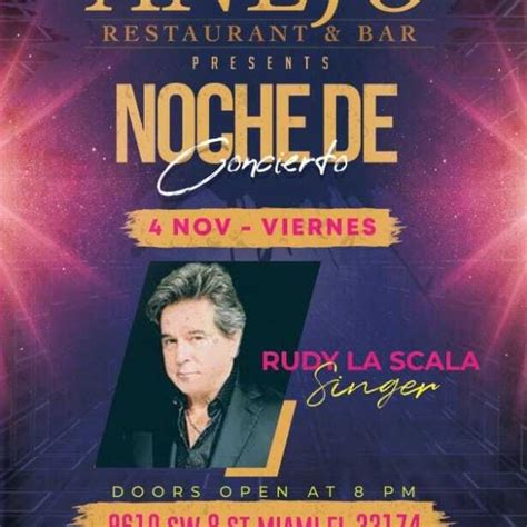 RUDY LA SCALA EN CONCIERTO ! MIAMI FL | Tickeri - concert tickets, latin tickets, latino tickets ...