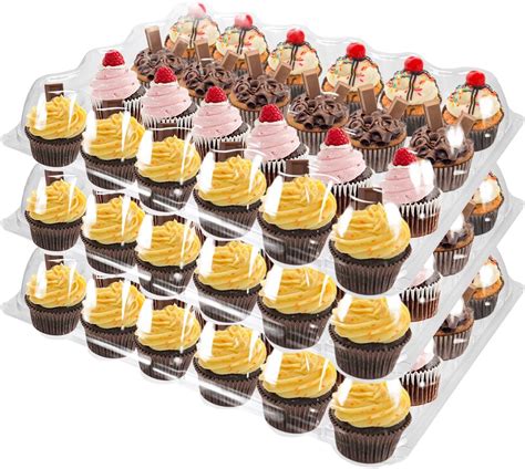 Amazon Avla Pack Mini Cupcake Containers Count Plastic