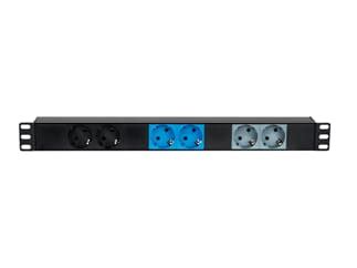 Showtec 19 1U CEE16A To 6x Sockets 3 Phase Splitter