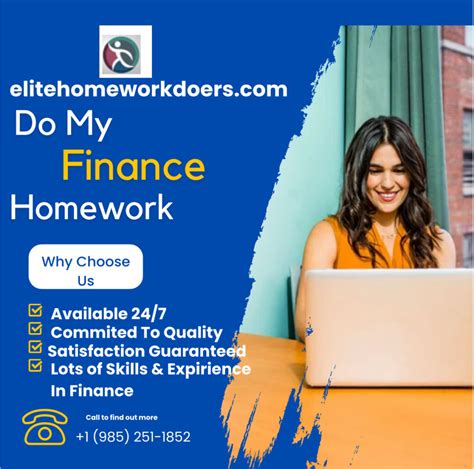 Do My Finance Homework Elite Homework Doers