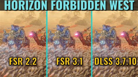 Fsr Vs Fsr Vs Xess Vs Taa Vs Dlss Horizon