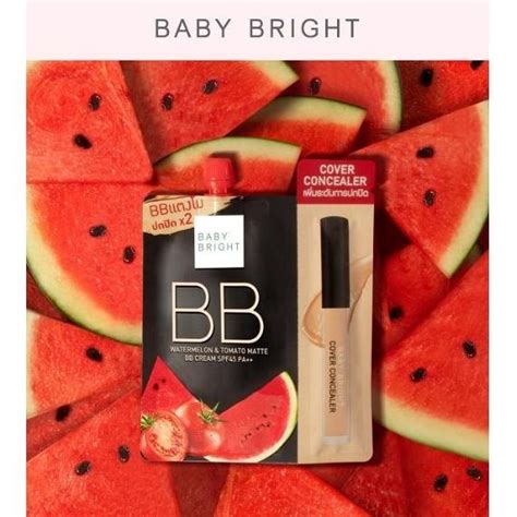 Jual Cod Baby Bright Watermelon Tomato Matte Bb Cream Concealer