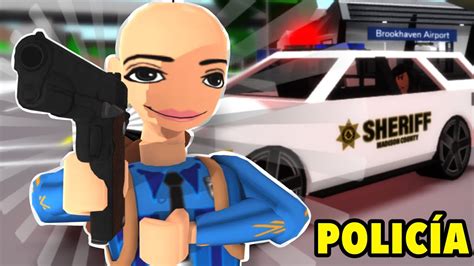 Me Convierto En Policia En Brookhaven Roblox Youtube