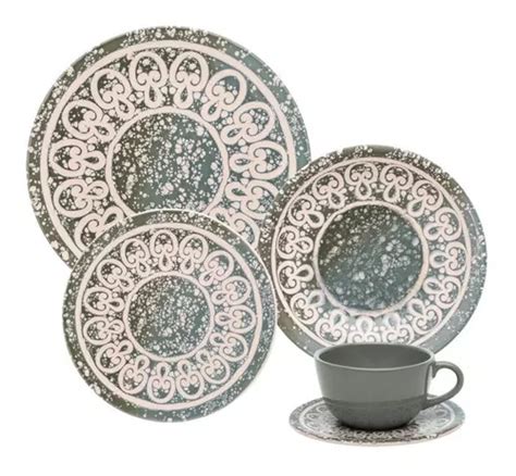 Set Vajilla Juego De Platos Ceramica Elo Oxford Piezas