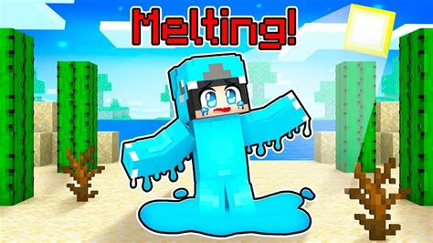 Omz Is Melting In Minecraft Parody Story Roxy And Lily Crystal