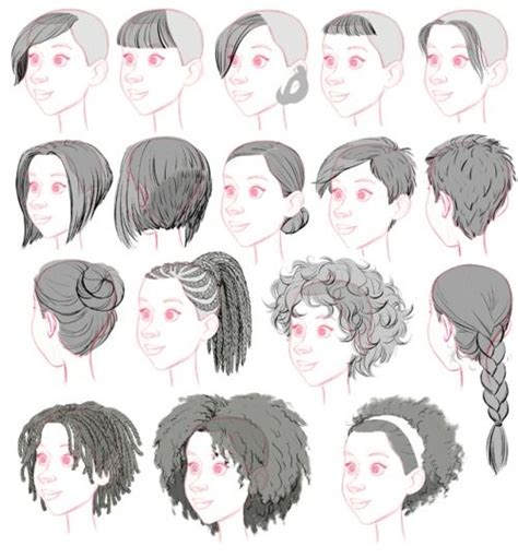 How To Draw Natural Hair How To Draw Black Hair Styles Bloochikin ↠